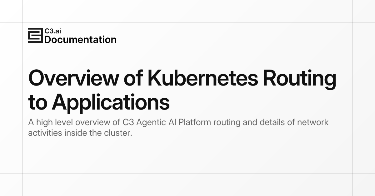 Overview of Kubernetes Routing to Applications | C3 AI Documentation