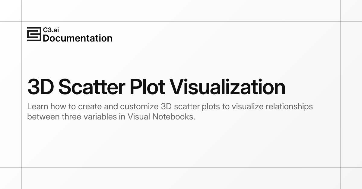 3D Scatter Plot Visualization | C3 AI Documentation