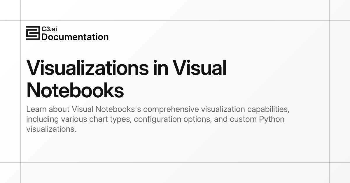 Visualizations in Visual Notebooks | C3 AI Documentation