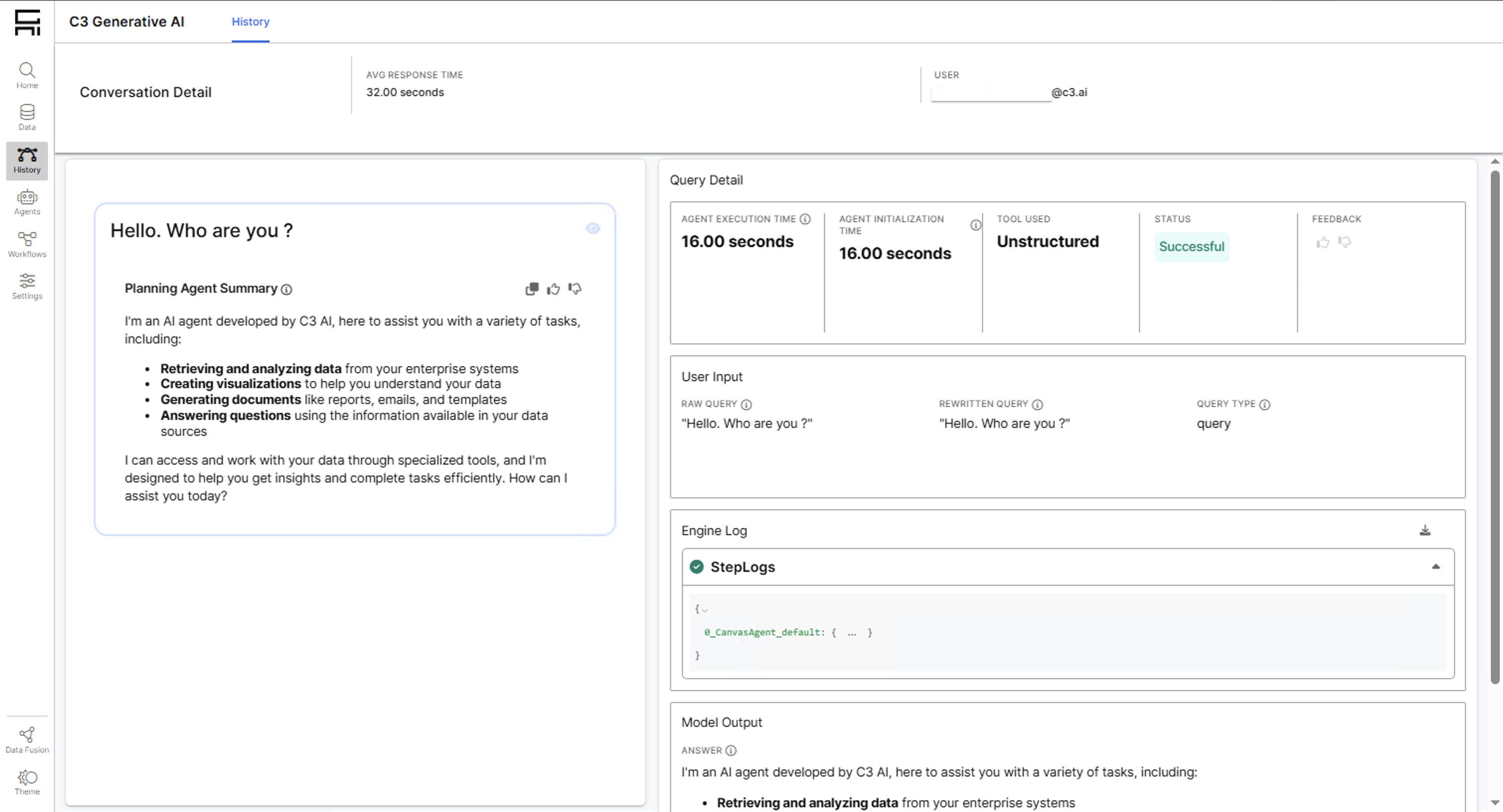 Dynamic Agent Step Logs