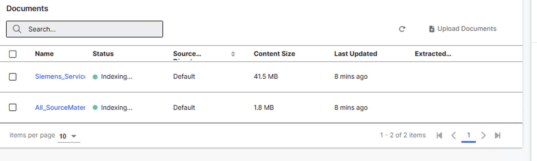 Monitor Indexing