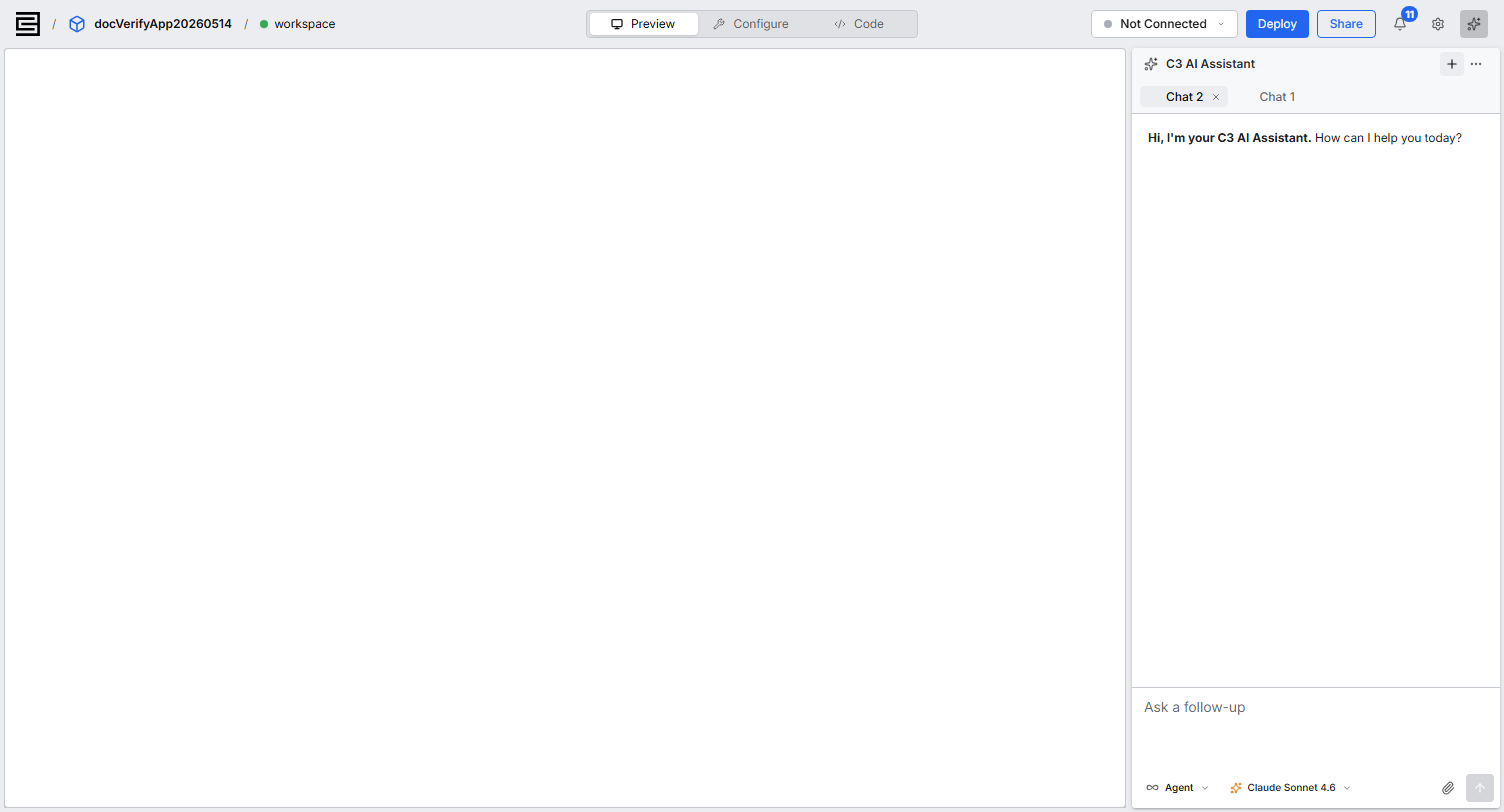 The chat panel with two chat tabs, the new chat control, and the chat actions menu