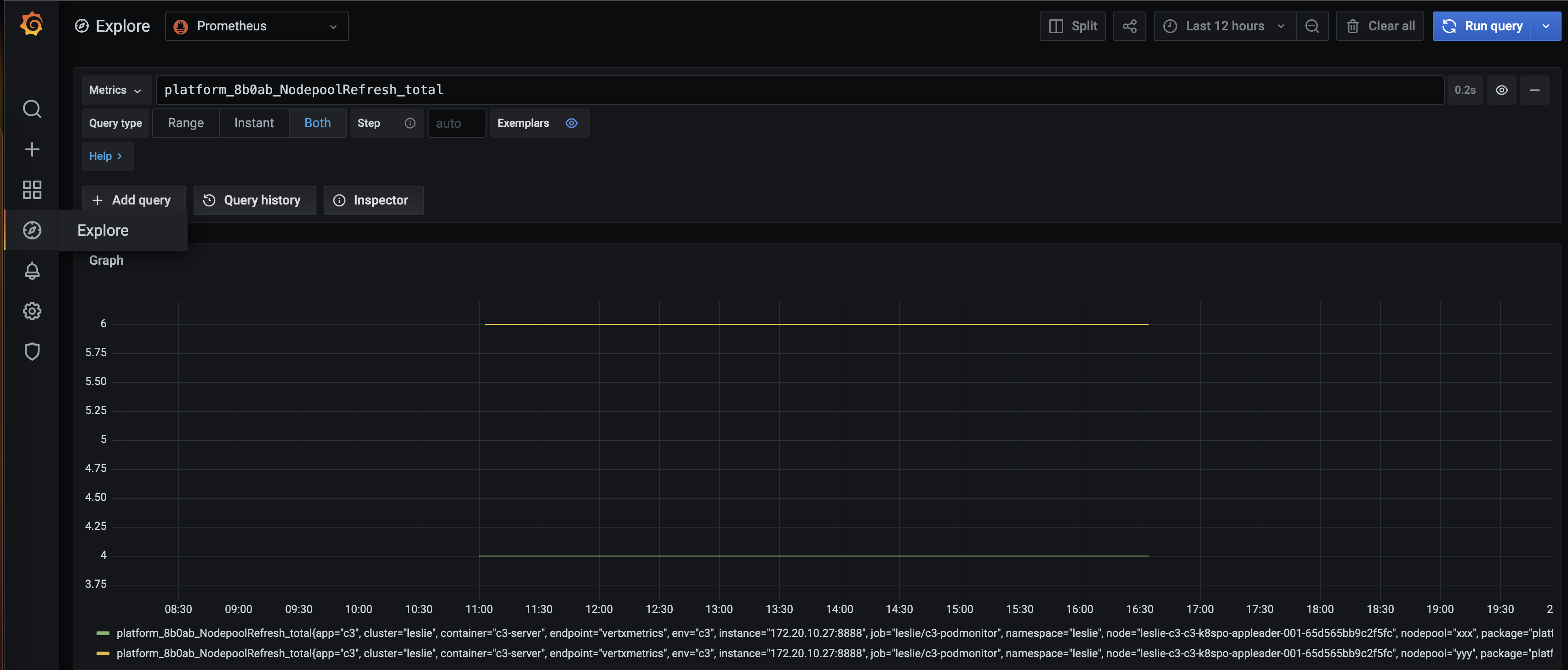 Metric Explorer in Grafana