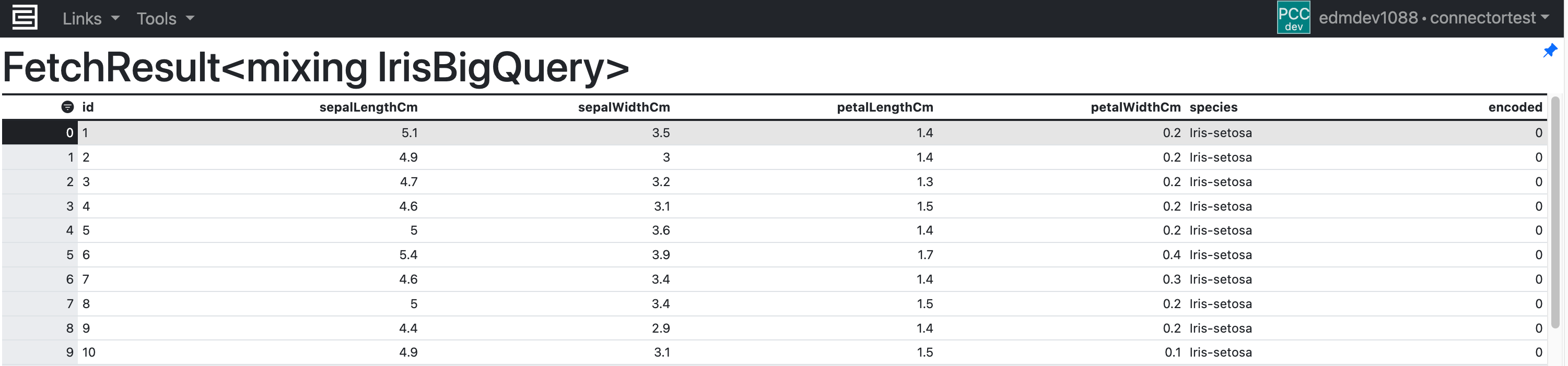 fetchOutputBigQuery
