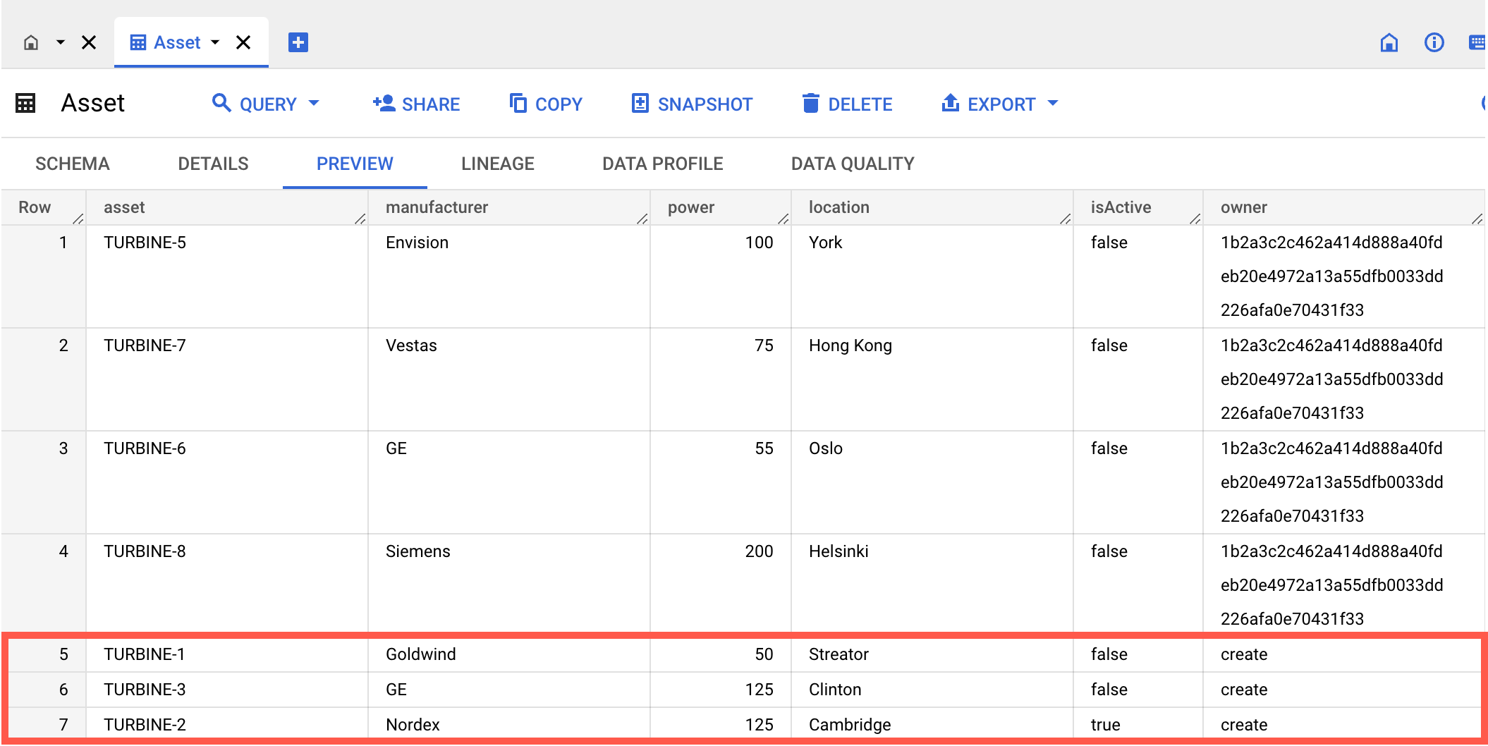 newRecordsBigQuery