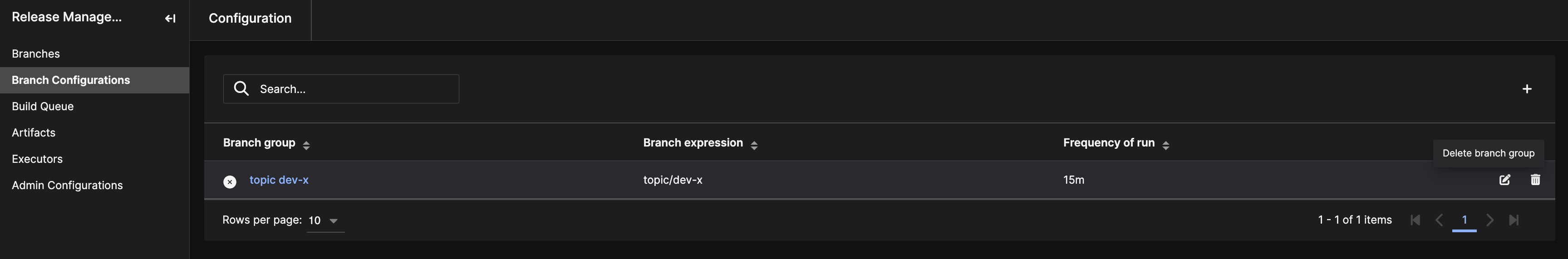 delete branch group
