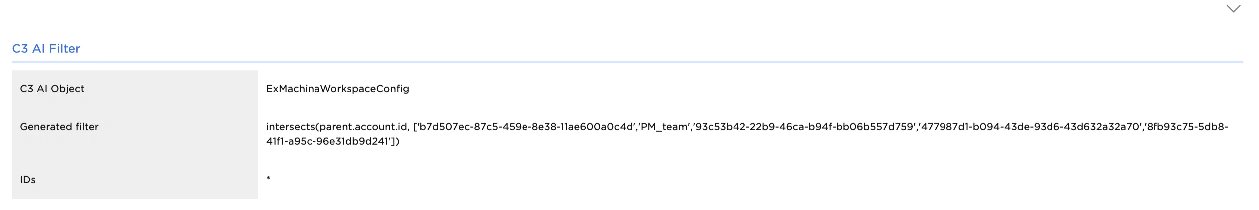 Example output