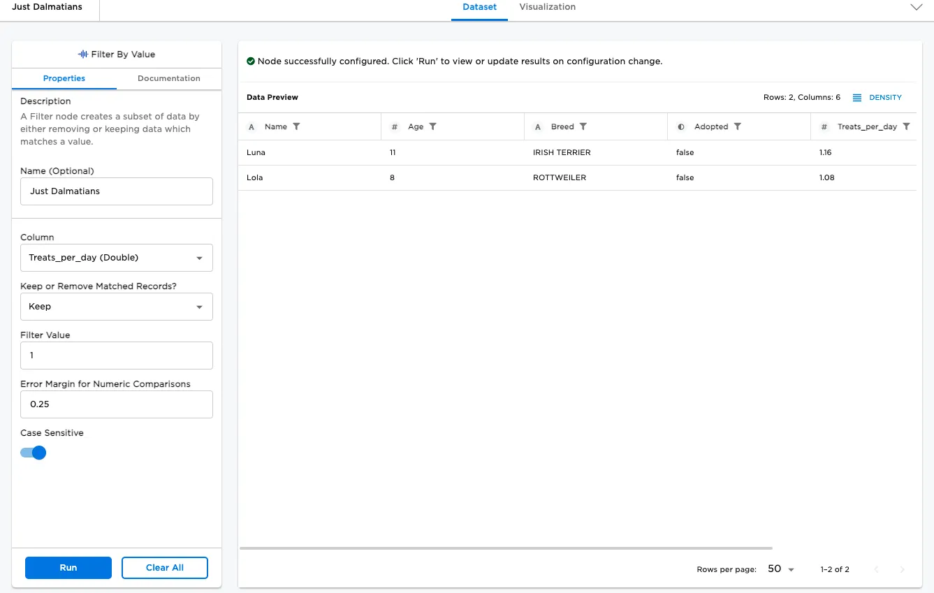 Improved numerical search