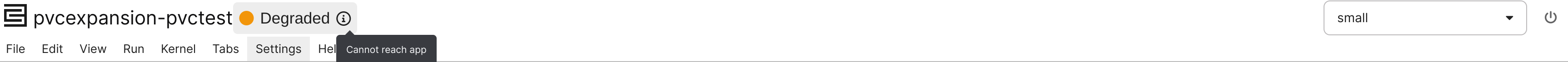 App degraded connection