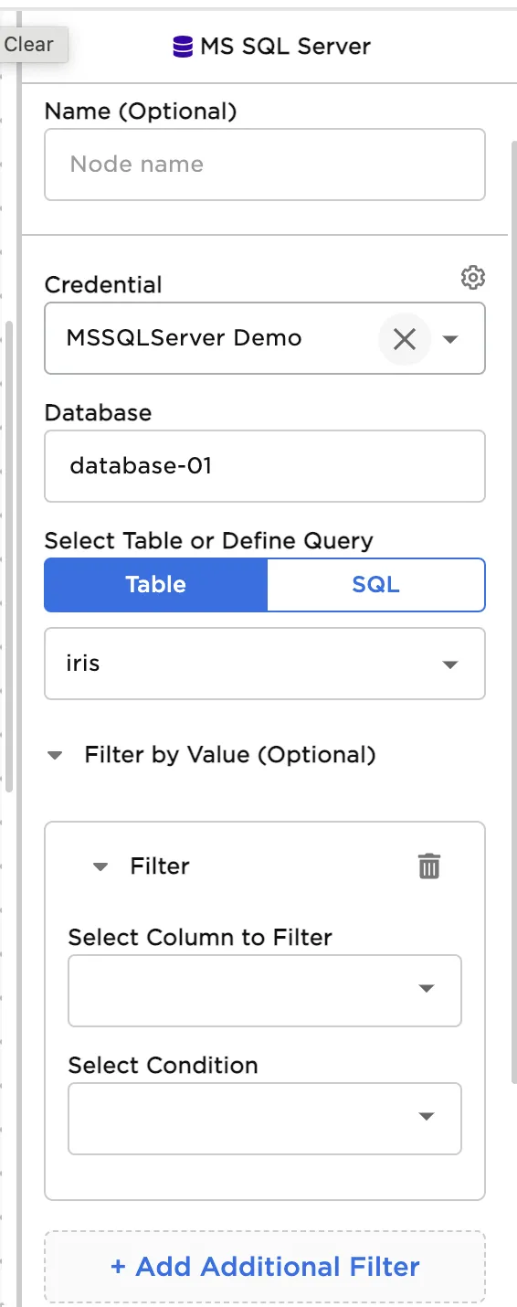 SQL Server table configuration