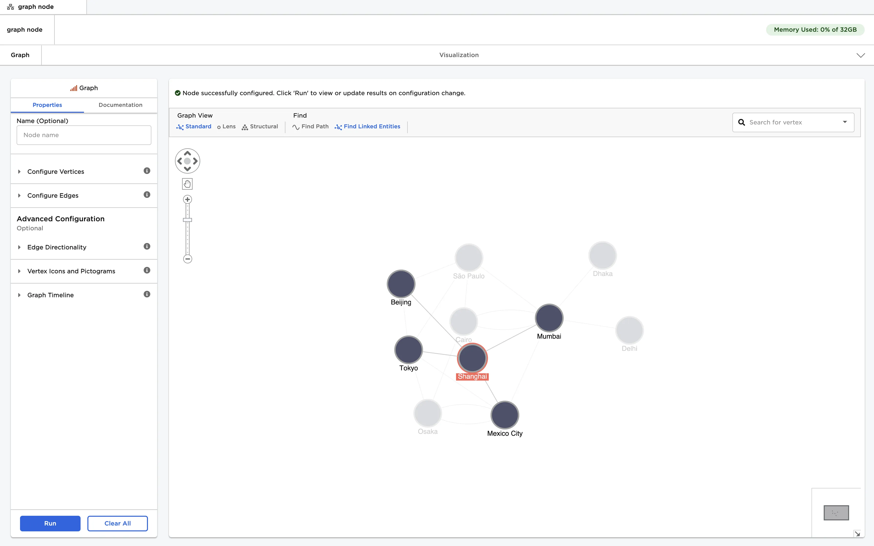 Find linked entities in a graph