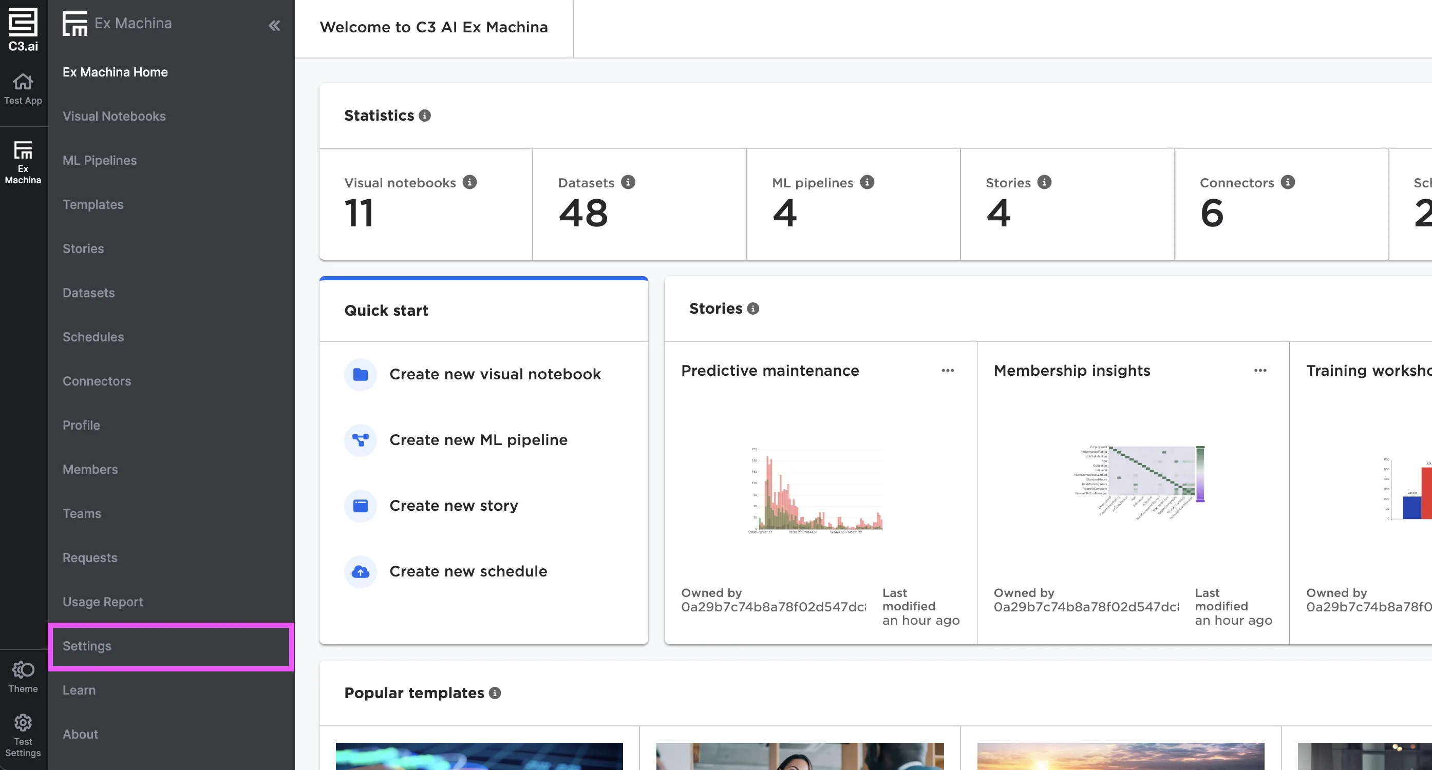 Settings navigation 2