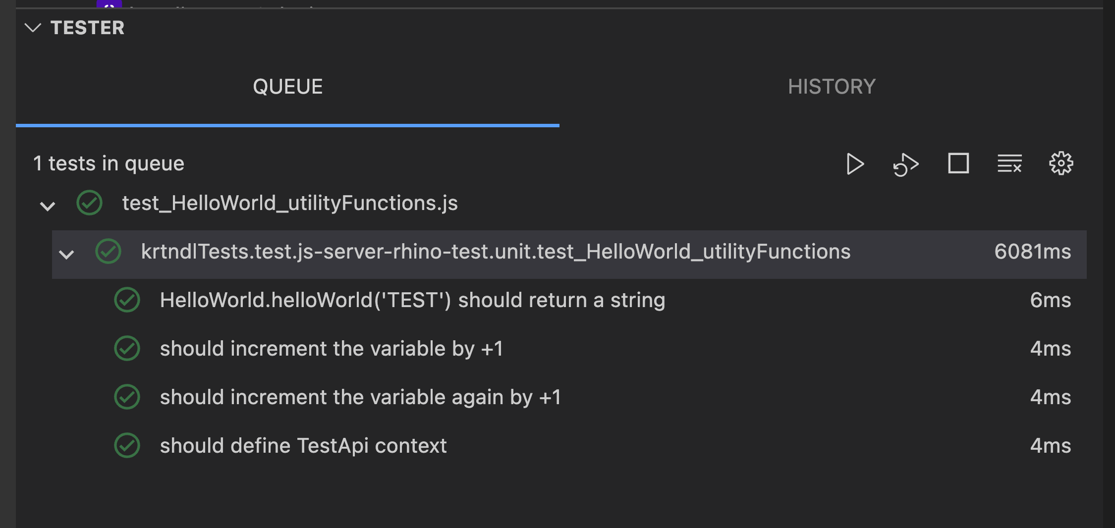 VS Code test