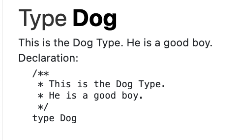 Dog Type example