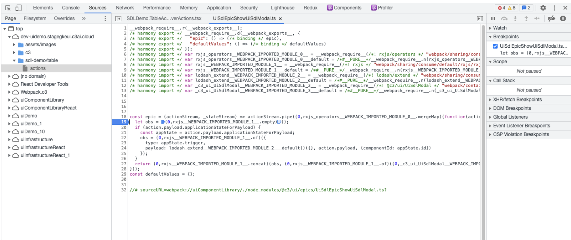 UiSdlEpicShowUiSdlModal source code