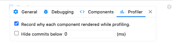 enable recording feature of components